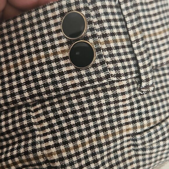 Suzy Shier Buffalo Check Mid-Rise Skinny Casual Pants Brown XS - Picture 16 of 16